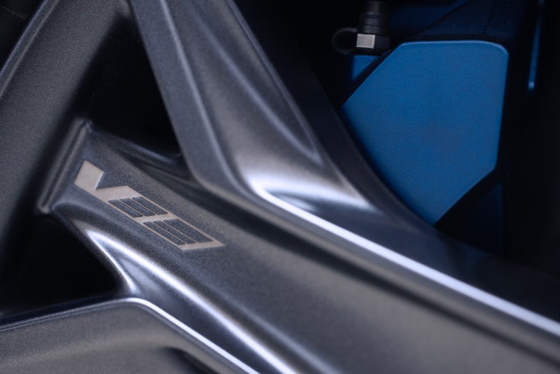 Close-up of the 2026 OPTIQ-V Brembo Performance Front Brakes | Lima Cadillac in LIMA OH